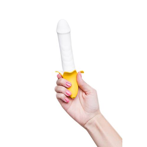Erotist JOS B-NANA 19cm Banana Tasarm Vibratr ? Titreimli Dildo