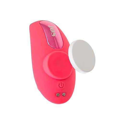 JOS Xiari 9 cm Pembe Silikon Giyilebilir Vakumlu Titreimli Klitoral Vibratr