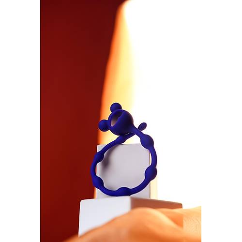 Erotist 27,4 cm Boumlu Silikon Mor Anal Zincir