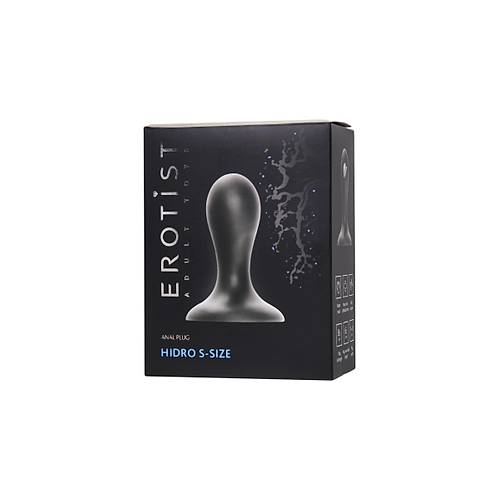 Erotist Hidro Esnek Yapda Siyah Silikon 8,5 cm Anal Plug