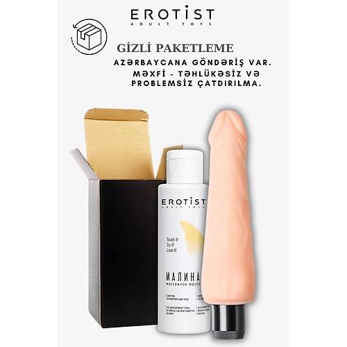 Orman Meyvesi Aromal Kayganlatrc Jel ve Realistik Vibratr Seti