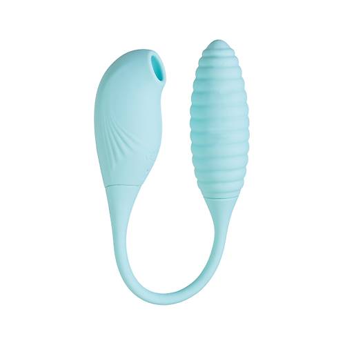 JOS Roow 36 cm Mavi Silikon Vakumlu Emi zellikli Vibratr