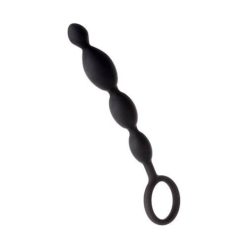 Erotist Boumlu Anal Zincir - Siyah Renkli 19,5 cm