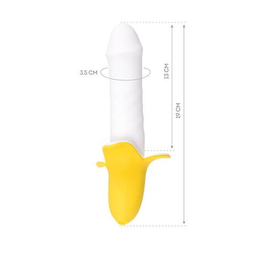 Erotist JOS B-NANA 19cm Banana Tasarm Vibratr ? Titreimli Dildo