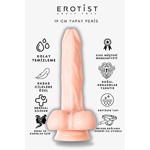 Orman Meyvesi Aromal Kayganlatrc Jel ve 19 cm Gereki Yapay Penis Seti