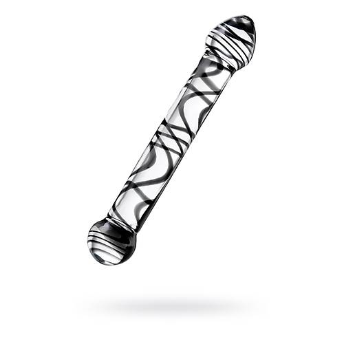 Erotist Sexus ift Tarafl Cam Yapay Penis ? 20,5 cm Krlmaz Cam zel Tasarm ve Desenli Cinsel Oyuncak