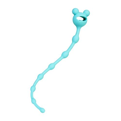 Erotist 27,4 cm Boumlu Silikon Mavi Anal Zincir: Froggy