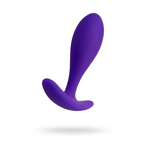 Erotist Genileyen Aya Sahip Kolay Kavranabilen 7,2 cm Mor Silikon Anal Plug