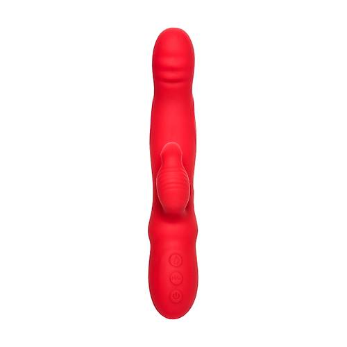 Erotist JOS Redli Vibratr - 21cm Klitoris Uyarcl Krmz Renkli Vibratr