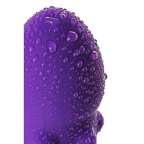 Erotist T�rt�kl� Mor Vibrat�r ? 17 cm Titre�imli Cinsel Oyuncak