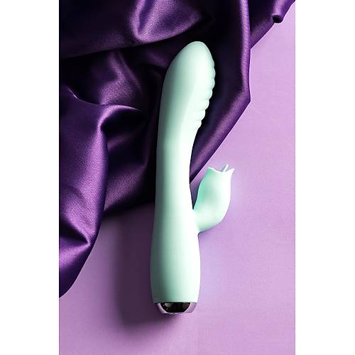 Erotist JOS MILO Klitoral Uyarc ve Dilli Vibratr ? 20cm Mavi Renkli Titreimli Dildo