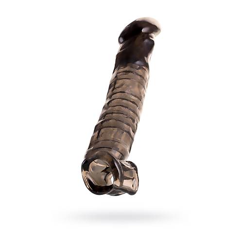 Erotist XLover Siyah Boyut Artrc Penis Klf - 22,5 cm Geniletici ve Skrotum Halkal Tasarm