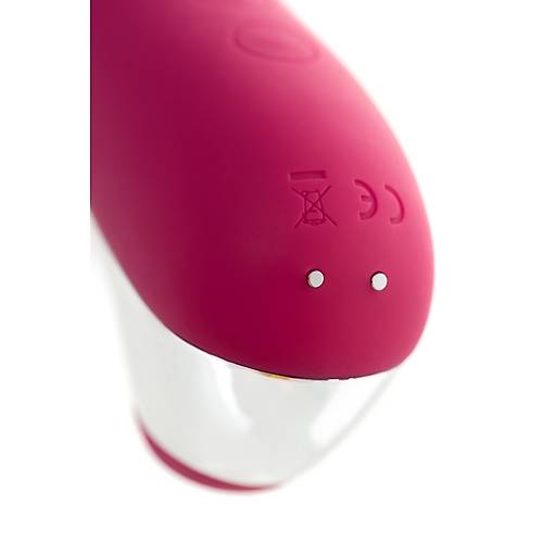 Satisfyer Dual Love Pink 16 cm Krmz Silikon Vakumlu Klitoral Uyarc Vibratr