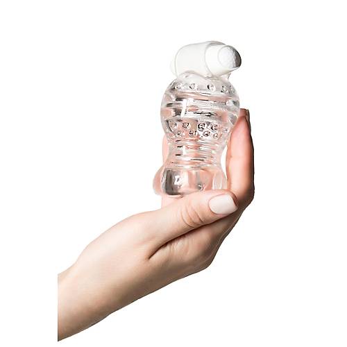 Lingam Shakti 9 cm effaf TPE Gereki Az Temal Mastrbatr