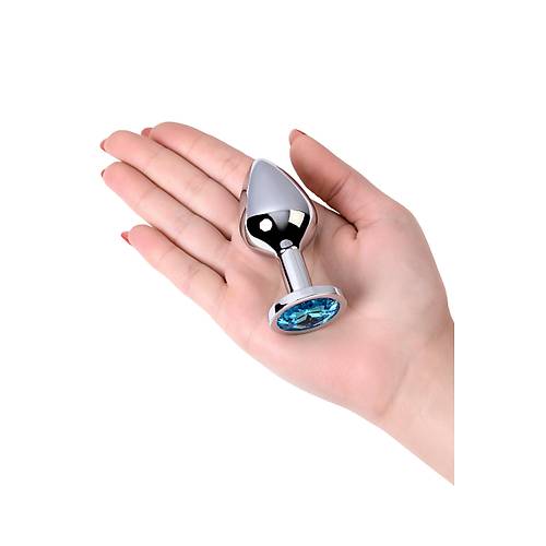 Erotist Gm Renkli Anal Plug - Mavi Kristalli 8 cm