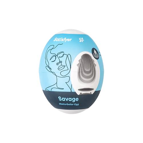 Satisfyer Egg Single Savage Mastrbatr  zgn Dokulu Kompakt Yumurta Mastrbatr Solo Deneyim in