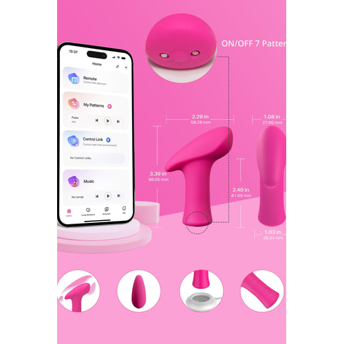 Erotist LOVENSE Ambi vibratr, Silikon, pembe, 8,6 cm