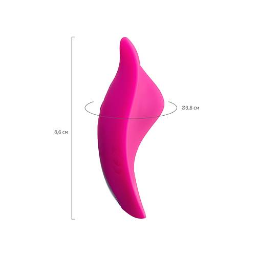 JOS RUMBA 8,6 cm Pembe Silikon Klitoral Titreimli Vibratr