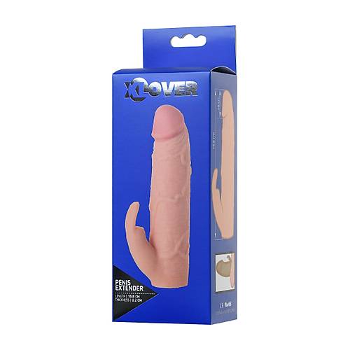 Erotist XLover Boyut Artrc Ten Rengi Penis Klf - 16,8 cm Klitoral Uyarc ve Esnek Tasarm
