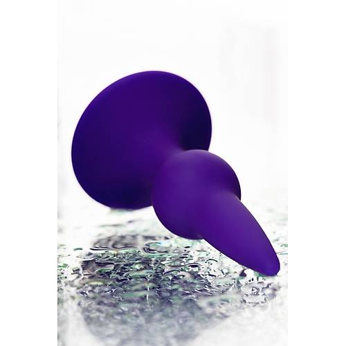Erotist Sivri Ulu Vantuz zellikli Ekstra Penetrasyon Salayan Mor Renk 10,5 cm Silikon Anal Plug