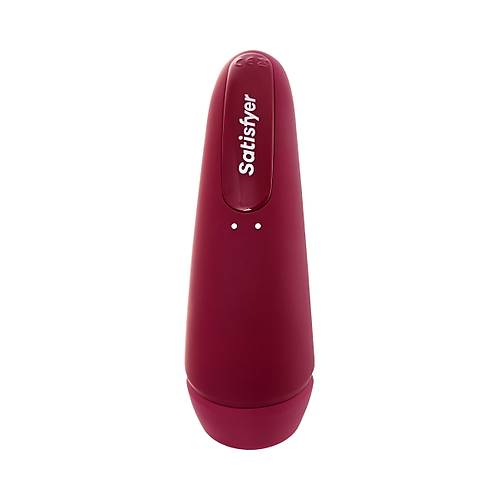 Satisfyer Curvy 1 14,3 cm Krmz Silikon Vakumlu App Kontroll Klitoris Vibratr