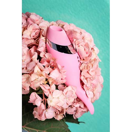 Erotist DAHLIA Pembe Klitoral Uyarcl Emi Vibratr - 14 cm, 10 Titreim Modlu Modern Cinsel Oyuncak