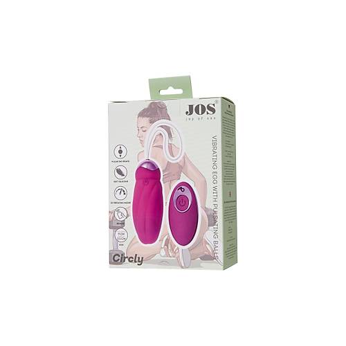 Erotist JOS Circly 9cm Pembe Kk Vajinal Vibratr Uzaktan Kumandal