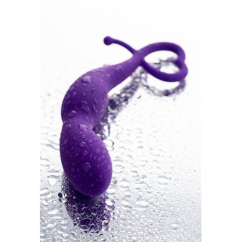 Erotist Mor Renk Boumlu Silikon Anal Plug, 16 cm ? Esnek, Kavisli Tasarm ve Ekstra Stimlasyon Salayan ift Penetrasyon in deal