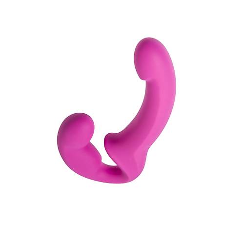 Fun Factory Share 23 cm Strapon  Mor Renkli Silikon Tasarml Kadn Kadna Kullanma Uygun Cinsel rn
