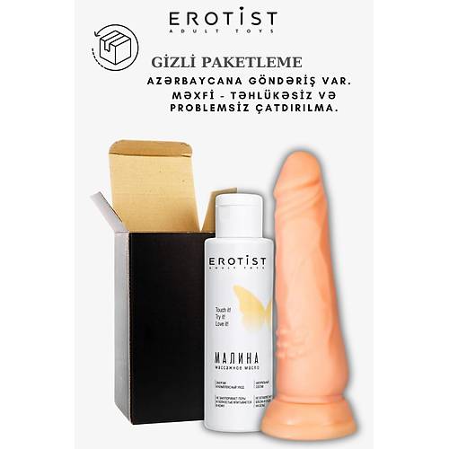 Orman Meyvesi Aromal Kayganlatrc Jel ve 18 cm Gereki Yapay Penis Seti