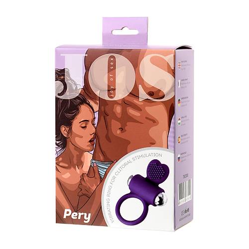 JOS Pery 9 cm Mor Silikon Penis Halkas  Erkeklere zel Titreimli Cinsel Aksesuar