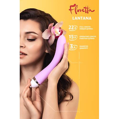 Erotist LANTANA Hassas Kadnlara zel Vibratr - Extra Dokunusal Uyarmlara Sahip Titreimli Dildo