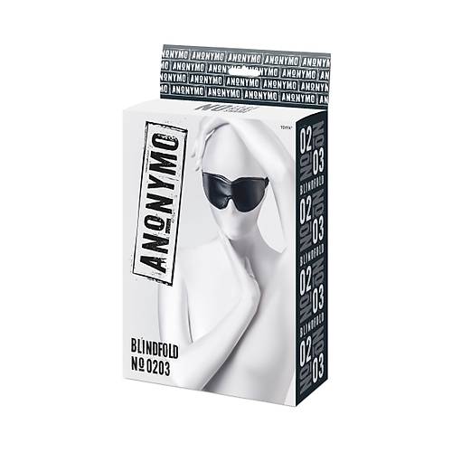 Anonymo 26,5 cm PU Deri BDSM Maske  Siyah Renkli Fantezi Aksesuar