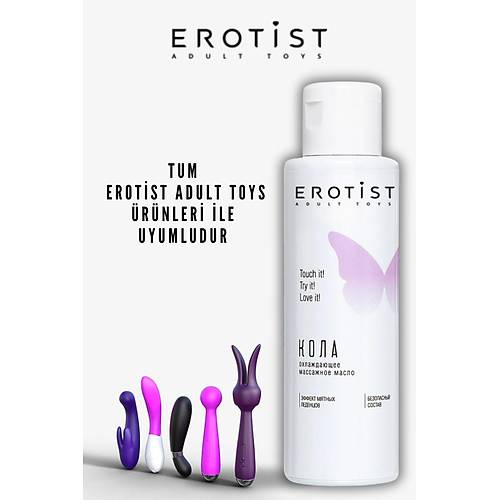 Kola Aromal Kayganlatrc Jel ve Caliber 14 cm Yapay Penis Seti - Strapon Uyumlu, 4 cm ap
