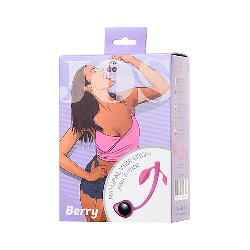 Erotist JOS BERRY 14,5 cm Kiraz eklinde Pembe Pelvik Kas Gelitirici ve Kegel Egzersiz Aleti