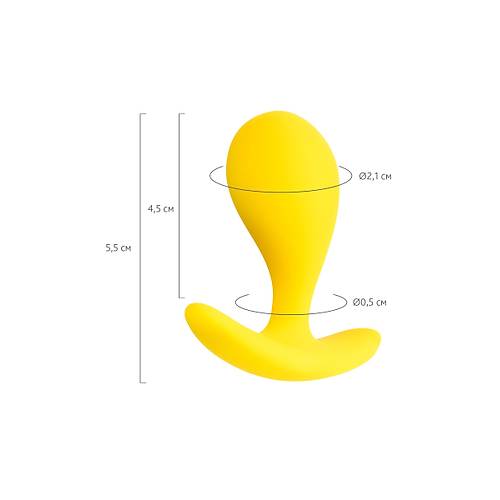 Erotist Yeni Balayanlara zel Tasarlanm Kolay Kullanma Sahip 5,5 cm Sar Anal Plug: Blob