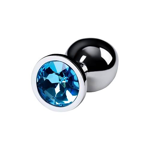 Erotist Gm Renkli Anal Plug - Mavi Kristalli 8 cm
