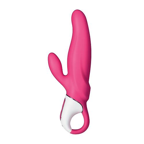 Satisfyer Mr. Rabbit 22,1 cm Vibratr  Krmz Renkli ift Ulu Titreimli Kadnlara zel Cinsel rn