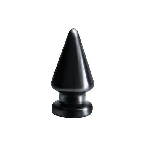 LoveToy Magnum 18 cm Dev Anal Plug  8,5 cm apl Siyah PVC Byk Boy Cinsel rn