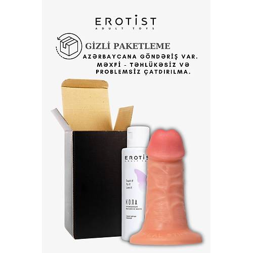 Kola Aromal Kayganlatrc Jel ve Caliber 16 cm Yapay Penis Seti - 5 cm Kalnlkta Gereki His