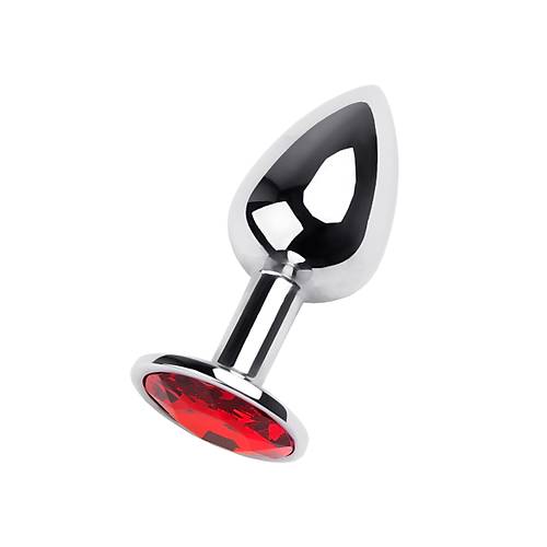 Erotist Gm Renkli Anal Plug - Krmz Kristalli 7 cm