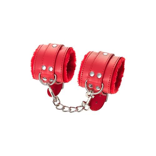 Erotist Anonymo BDSM Kelepe-  PU Deri Krmz Renkli 27 cm ? Fantezi Aksesuar