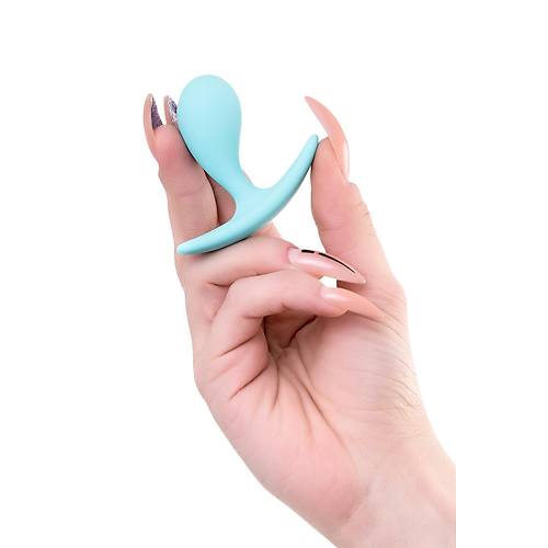 Erotist Yeni Balayanlara zel Tasarlanm Kolay Kullanma Sahip 5,5 cm Mavi Anal Plug: Blob