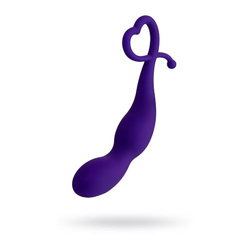 Erotist Mor Renk Boumlu Silikon Anal Plug, 16 cm ? Esnek, Kavisli Tasarm ve Ekstra Stimlasyon Salayan ift Penetrasyon in deal