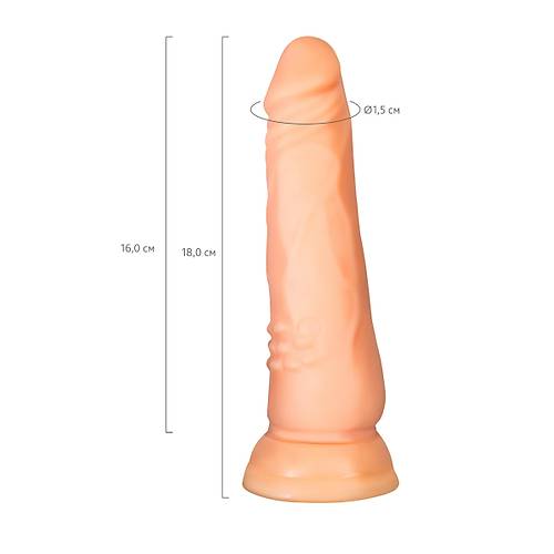 Erotist 18cm Vantuzlu Yapay Penis - Strapon Uyumlu Pegging Cinsel Oyuncak