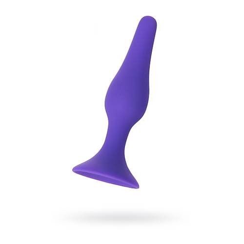 Erotist Vantuzlu 12,5 cm Anal Plug - Silikon Mor Renkli