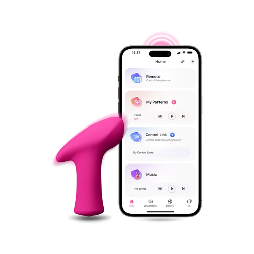 Erotist LOVENSE Ambi vibratr, Silikon, pembe, 8,6 cm