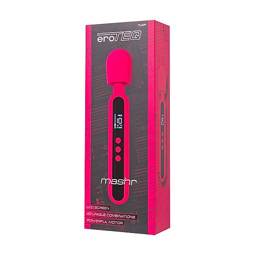 Erotist eroTeq Mashr Led Ekranl arj Edilebilir Vibratr - Pembe Renkli 23,5 cm