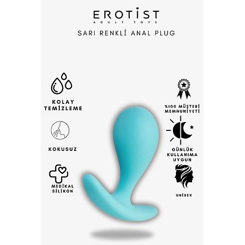 Erotist rlanda Krem anti Aromal Kayganlatrc Jel ve Mavi Renkli Silikon Anal Plug Seti