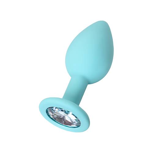 Erotist Beyaz Kristalli k Tasarma Sahip 7 cm Silikon Anal Plug: Brilliant